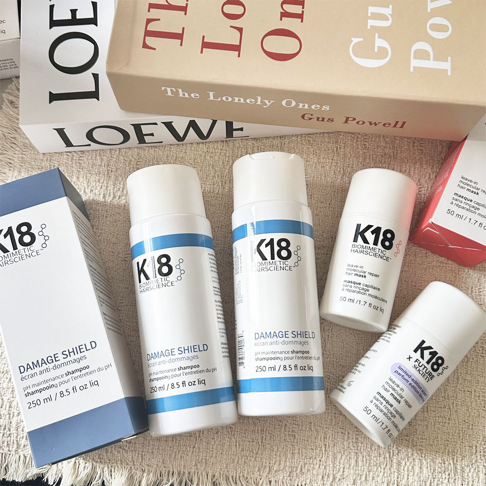 Hair Care K18 - ผลิตภัณฑ์ดูแลเส้นผม K18 ชุดป้องกันผมเสีย แชมพูและครีมนวดผมสูตรปรับสมดุลค่า pH พร้อมส่วนผสมโมเลกุลช่วยฟื้นบำรุง