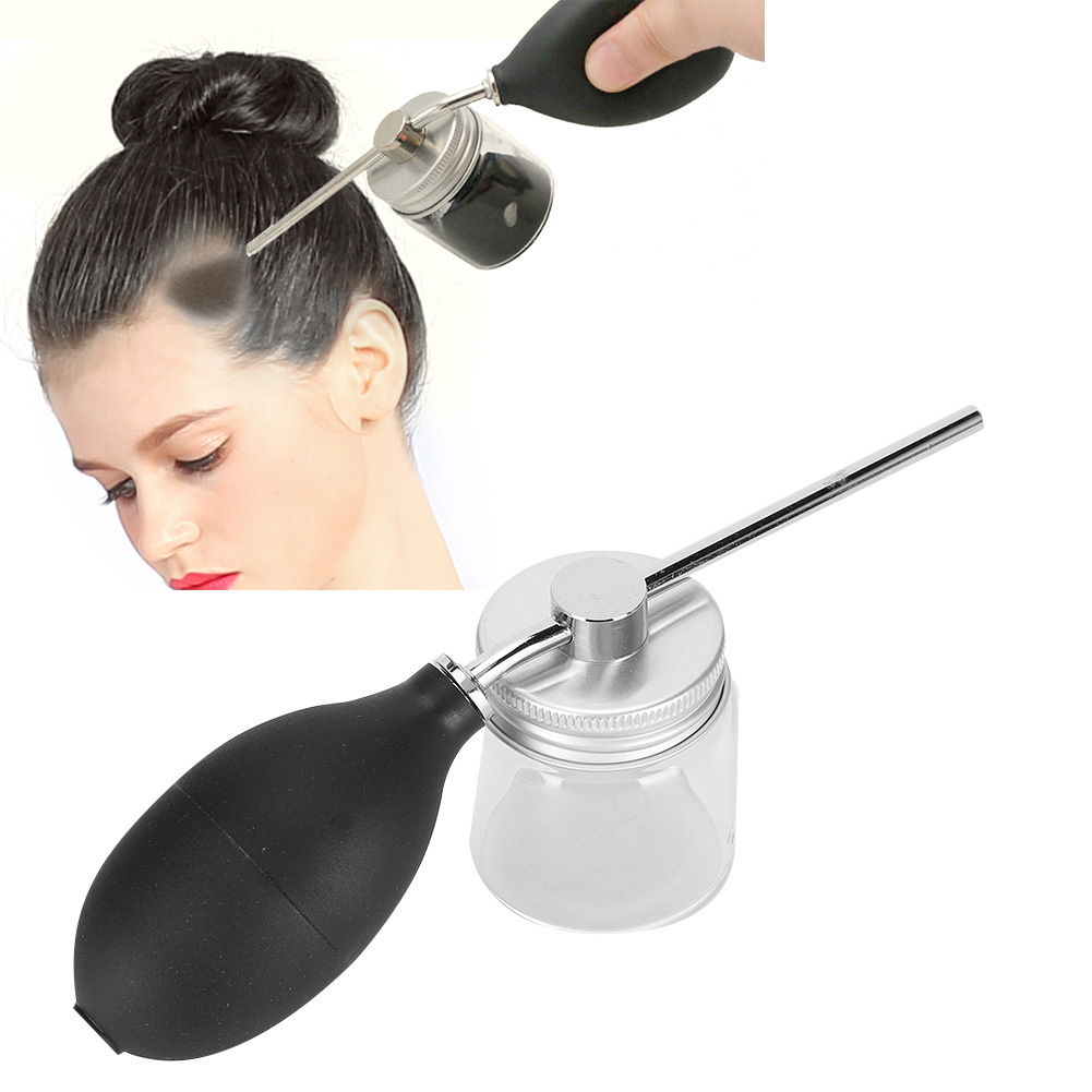 Hair Care Products - ขวดสเปรย์แป้งสำหรับช่างตัดผมแบบเติมได้ พร้อมหัวฉีดสำหรับเส้นใยเพิ่มวอลลุ่มผม สำหรับอุปกรณ์จัดแต่งทรงผมในร้านเสริมสวย