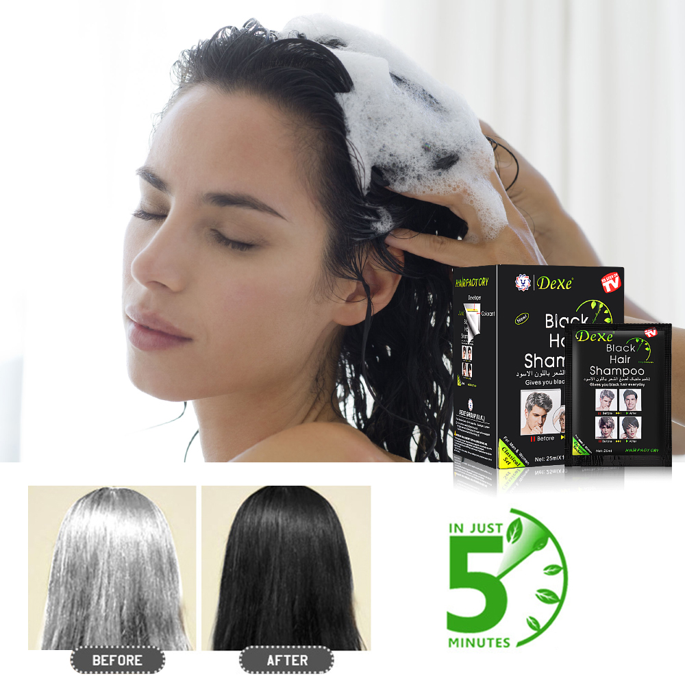 250ML สีดําแชมพูสําหรับผู้ชายผ - Hair Care Organic บทวิจารณ์และราคา