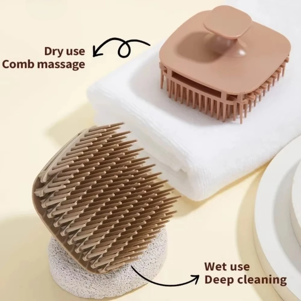 แปรงนวดหนังศีรษะซิลิโคนนุ่ม แป - Hair Care Dandruff บทวิจารณ์และราคา